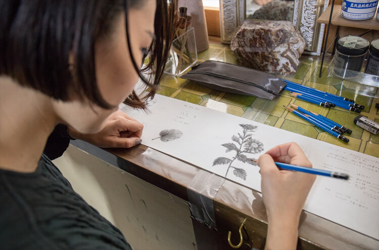Ena Furuya: textile artist drawing Image2